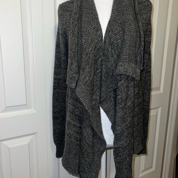 Abercrombie & Fitch Sweaters - Abercrombie & Fitch Charcoal Draped Cardigan